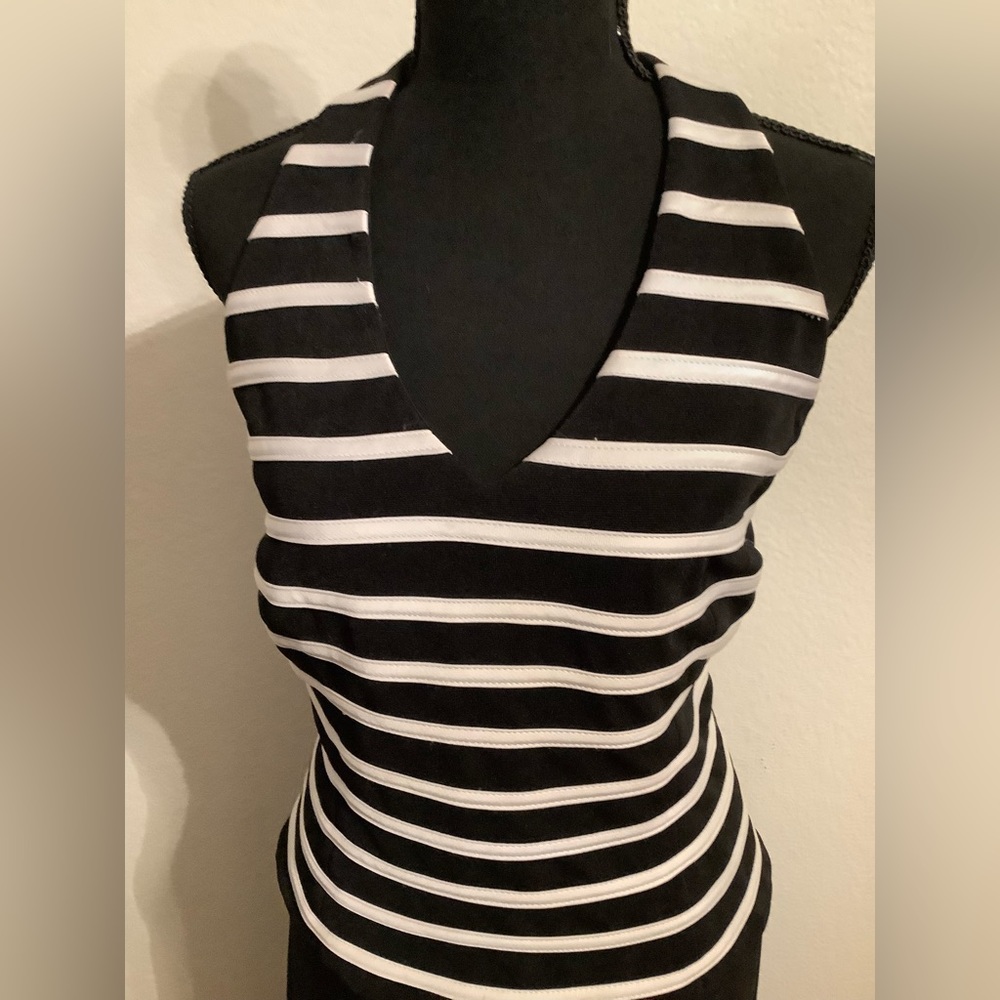Xscape halter evening top